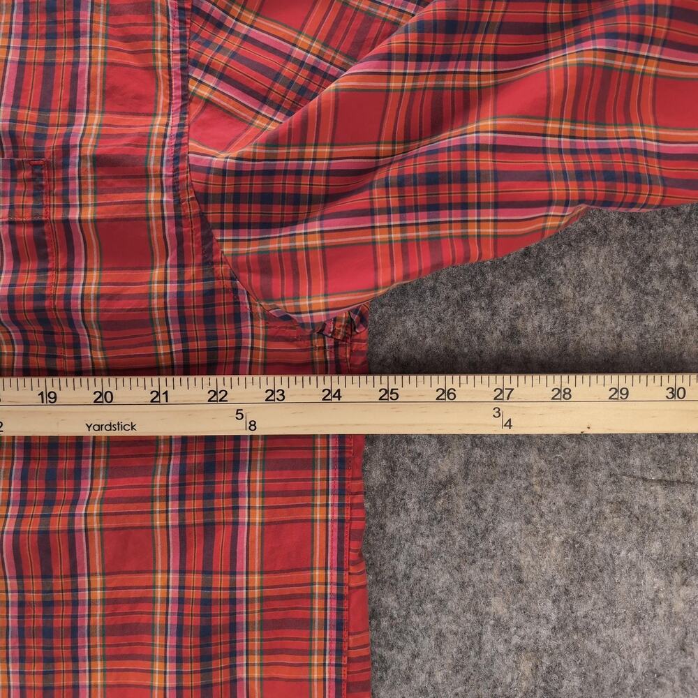 Eddie Bauer Shirt Womens XL Red Plaid Button Up Long Sleeve Cotton Casual - Picture 5 of 7